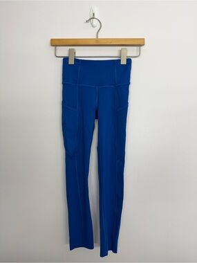 Lululemon Fast and Free High-Rise Crop 23" Symphony Blue Size 0